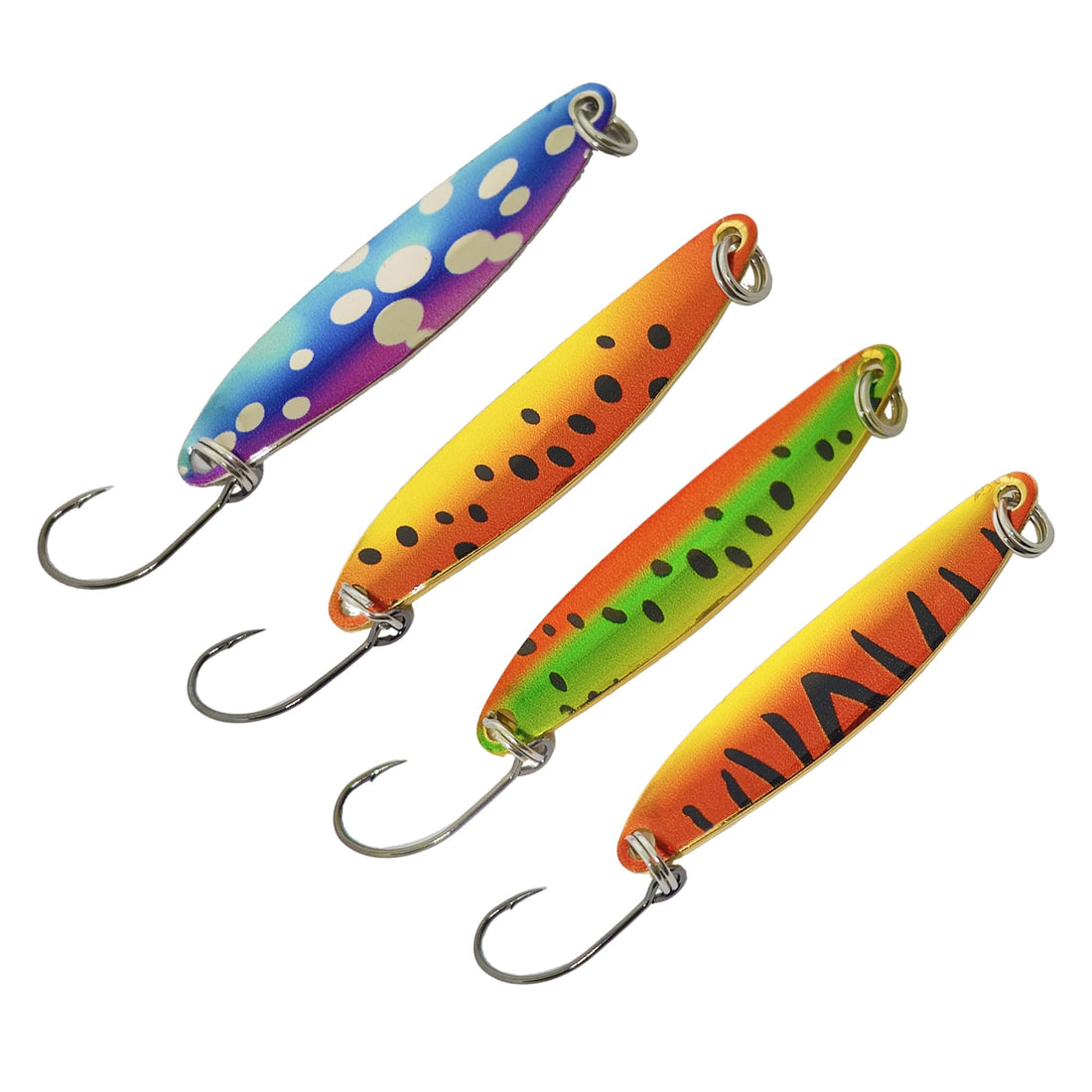Fishing Lures for Saltwater/Freshwater, Metal Trout Lures for Bass Walleye Pike, 5g Fishing Spoon with Single Hook