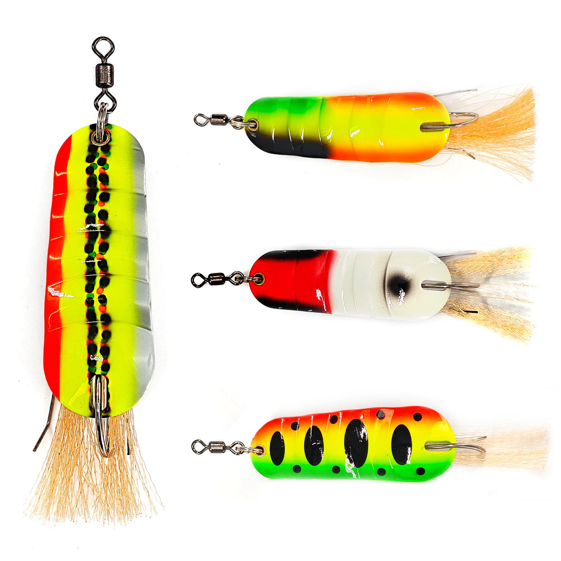 Fishing Lures for Saltwater/Freshwater, Metal Trout Lures for Bass Walleye Pike, 5g Fishing Spoon with Single Hook