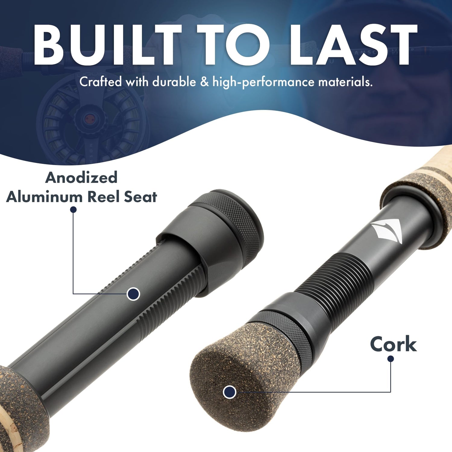 LAMSON | Liquid Combo Fly Fishing Rod and Reel Pre Spooled | Cordura Travel Tube &amp; Padded Reel Case | U.S. Made Fly line | Medium Fast Action 9 Foot 4-Piece | 5wt + 8wt with Fighting Butt