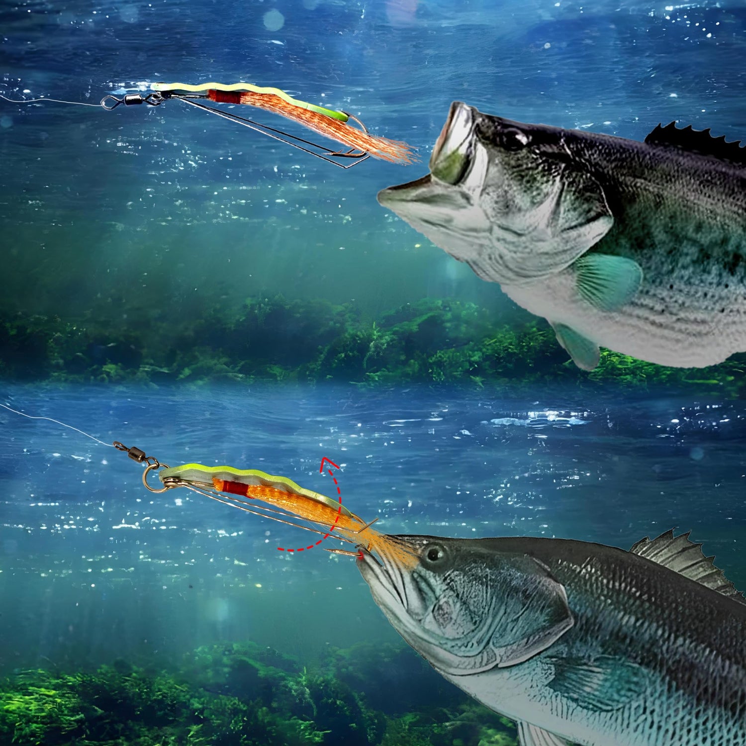 Fishing Lures for Saltwater/Freshwater, Metal Trout Lures for Bass Walleye Pike, 5g Fishing Spoon with Single Hook