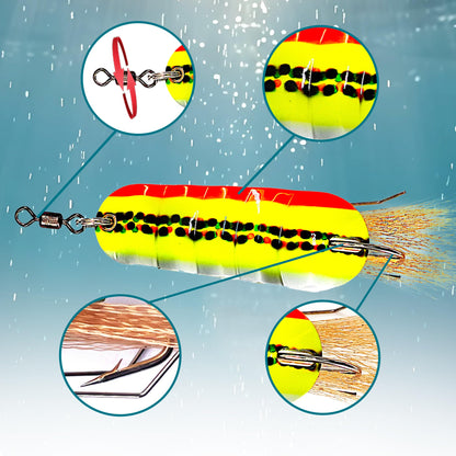 Fishing Lures for Saltwater/Freshwater, Metal Trout Lures for Bass Walleye Pike, 5g Fishing Spoon with Single Hook